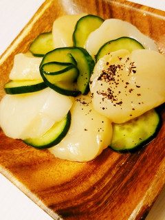 簡単!帆立ときゅうりのカルパッチョ-レシピのメイン写真