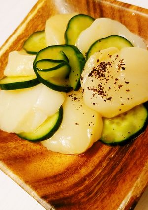 簡単！帆立ときゅうりのカルパッチョ-レシピのメイン写真