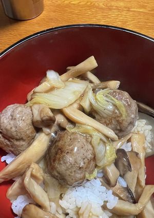 おいしかった！あんかけミートボール丼-レシピのメイン写真