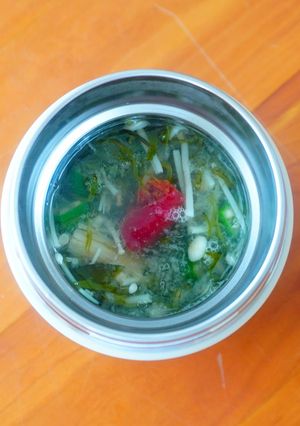 オクラとめかぶの梅ネバネバみぞれスープ-レシピのメイン写真