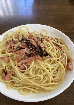 塩こぶのペペロンチーノ-レシピのメイン写真