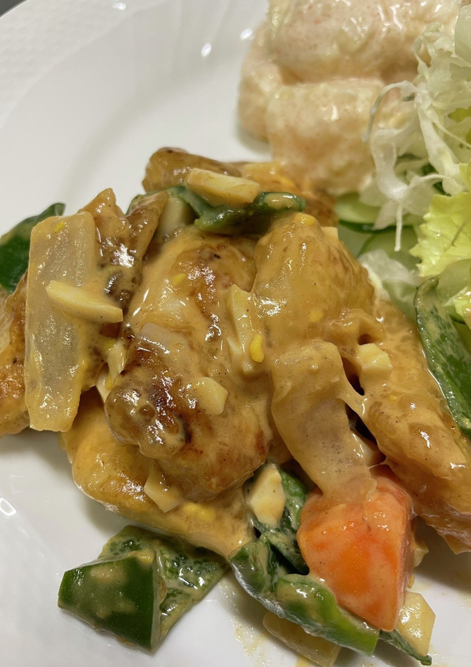 鶏胸肉と野菜のマヨソース和え-レシピのメイン写真
