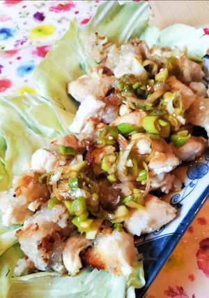 ༺時短🐓焼く油淋鶏！༻ジュワッと低脂質💪-レシピのメイン写真