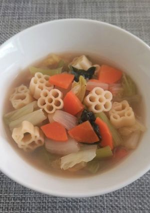野菜たっぷり満腹マカロニスープ-レシピのメイン写真