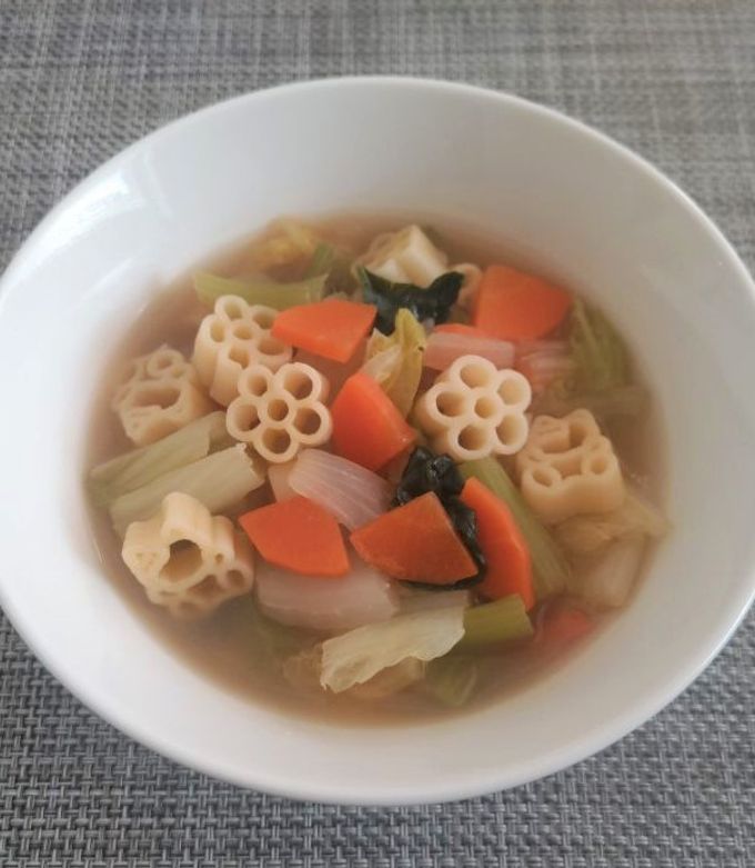 野菜たっぷり満腹マカロニスープ-レシピのメイン写真