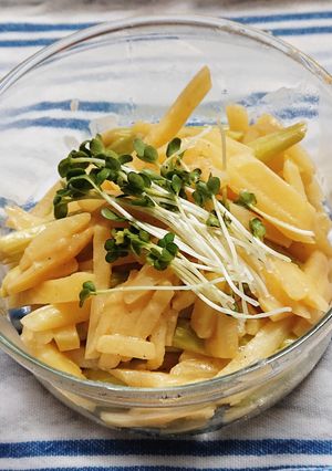 じゃがいもとアスパラの白みそ炒め-レシピのメイン写真