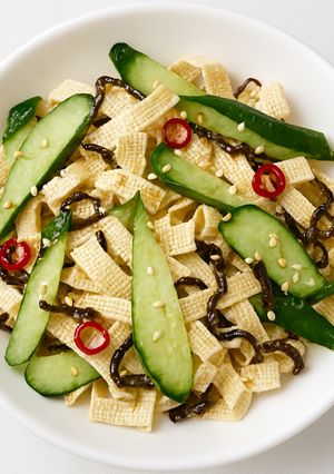 簡単！基本の豆腐皮スライスサラダ-レシピのメイン写真