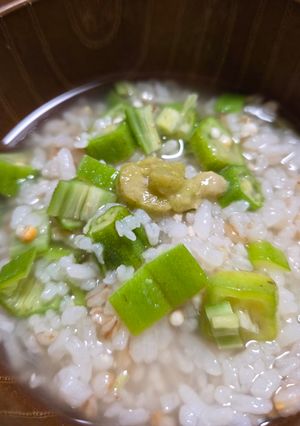 オクラの雑炊-レシピのメイン写真