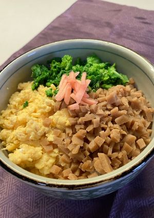 高野豆腐でそぼろ丼-レシピのメイン写真