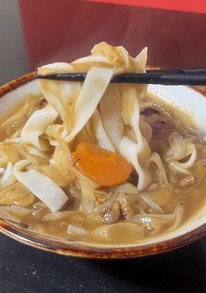 残り物のカレーでカレーきしめん-レシピのメイン写真