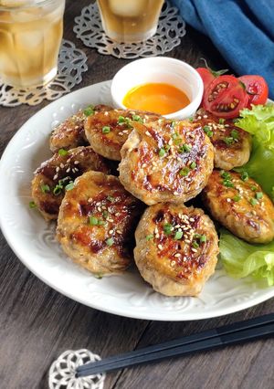 シャキ旨！甘辛ごぼうの鶏つくね。-レシピのメイン写真