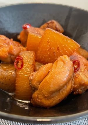 鶏もも肉の甘辛煮＊大根が美味しい冬に＊-レシピのメイン写真