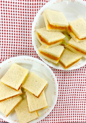 幼児食＊かぼちゃとりんごのサンドイッチ-レシピのメイン写真