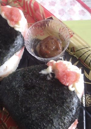 備蓄米で爆弾おにぎりV37〜たらこマヨ-レシピのメイン写真