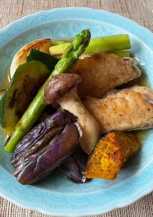 鶏肉と夏野菜の南蛮漬け-レシピのメイン写真