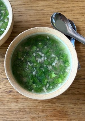ピーマンとひき肉の中華スープ-レシピのメイン写真