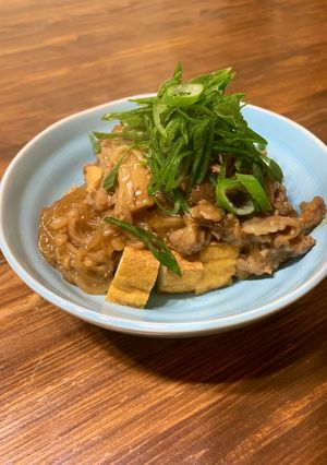 すき焼き後アレンジ☆厚揚げのトロリ餡かけ-レシピのメイン写真