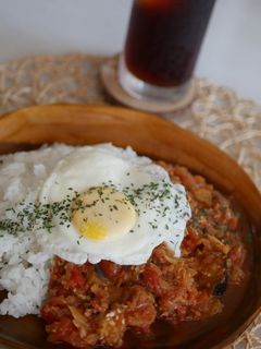 無水で作る麻婆茄子キーマカレー-レシピのメイン写真