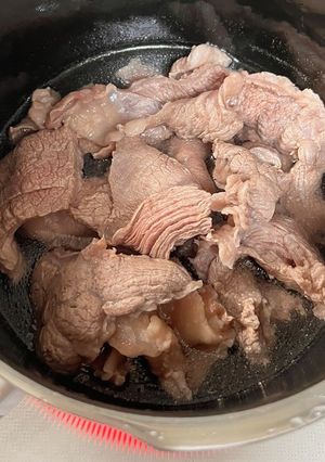 牛すじの下茹で-レシピのメイン写真