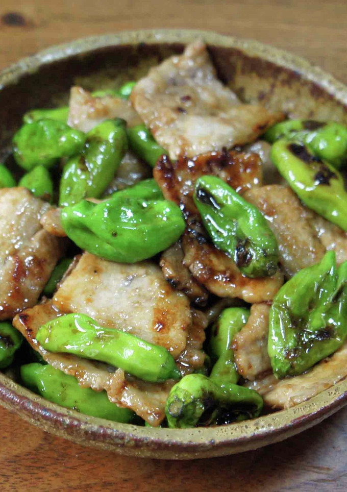 ししとうと豚ばら肉のオイスターソース炒め-レシピのメイン写真