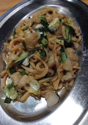 牛脂のホルモンうどん-レシピのメイン写真