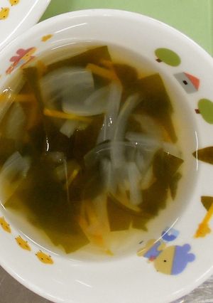 ≪給食≫わかめスープ-レシピのメイン写真
