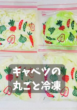 キャベツ丸ごと冷凍-レシピのメイン写真