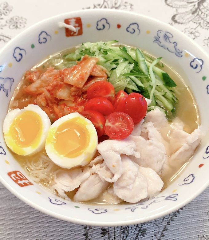ボリューム満点♪キムチ冷麺風そうめん-レシピのメイン写真