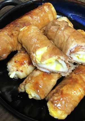 肉巻きちくわエッグ♪-レシピのメイン写真