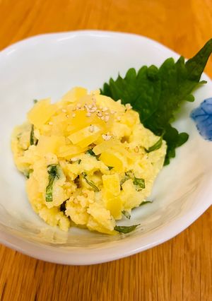 たくあんと大葉の和風ポテサラ-レシピのメイン写真
