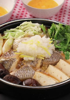 さっぱり♪柚子みぞれ鯛すき-レシピのメイン写真