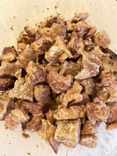 鶏レバーとこんにゃくの辛子マヨ和え-レシピのメイン写真