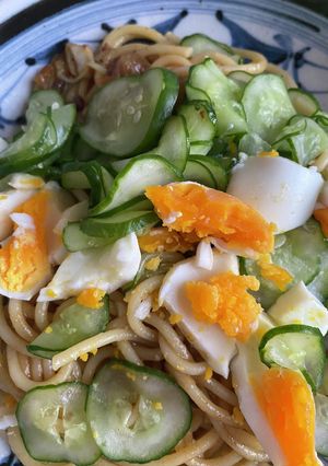 きゅうりとレトルトカレーのパスタ-レシピのメイン写真