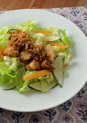 *鶏むね肉でやわらか油淋鶏*-レシピのメイン写真