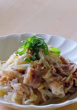 レンジ7分★豚バラモヤシ★ポン酢★節約-レシピのメイン写真