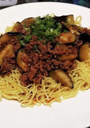 超簡単!ピリ辛麻婆茄子焼きそば!!-レシピのメイン写真