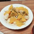 イカと鶏肉のレモンペッパー炒め