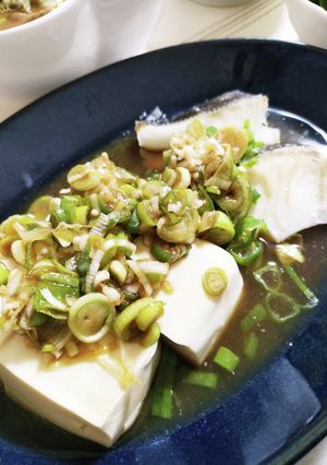 レンチンで！たらと豆腐のネギだれがけ-レシピのメイン写真