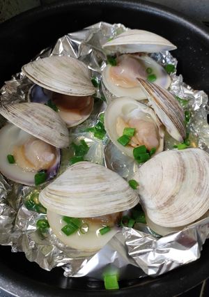 簡単♪ホンビノス貝の酒蒸し-レシピのメイン写真
