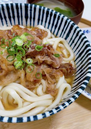 ワンパン肉うどん-レシピのメイン写真