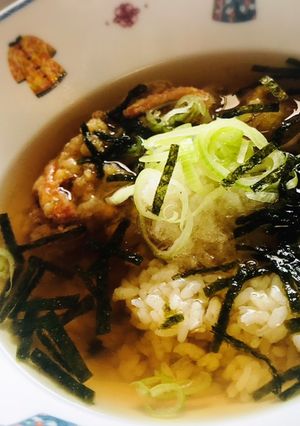 止まらぬ美味しさ！かき揚げでだし茶漬け♡-レシピのメイン写真