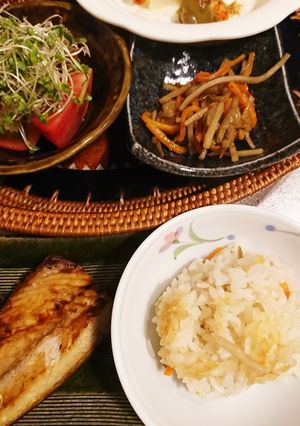 切りゴボウde簡単鶏炊き込みご飯-レシピのメイン写真