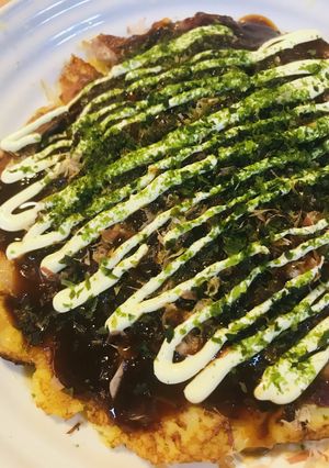 ゴーヤー入り●米粉の豚玉お好み焼き-レシピのメイン写真