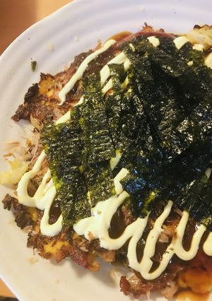 ゴーヤー入り●米粉の豚玉海苔のお好み焼き-レシピのメイン写真