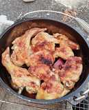 BBQ♪ダッチオーブンで鶏もも肉焼き