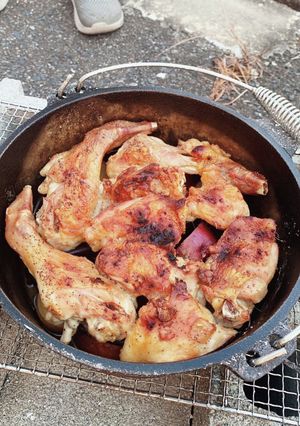 BBQ♪ダッチオーブンで鶏もも肉焼き-レシピのメイン写真