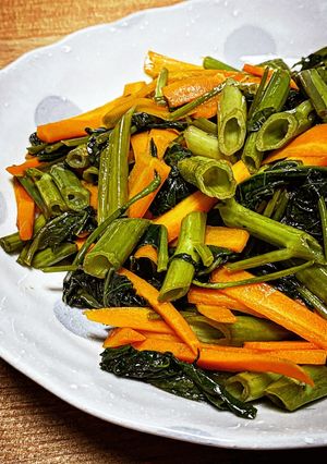 止まらない！空芯菜のポン酢炒め-レシピのメイン写真