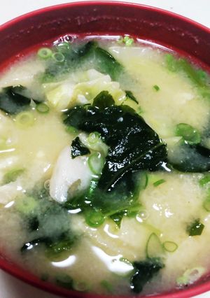 我が家のお味噌汁♪ほうれん草入り-レシピのメイン写真