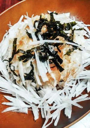 大根サラダをポン酢であっさりで美味しい♡-レシピのメイン写真