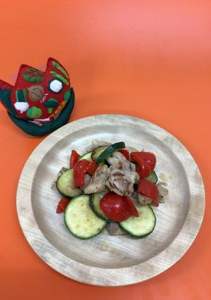 鶏肉と夏野菜の塩麹炒め-レシピのメイン写真
